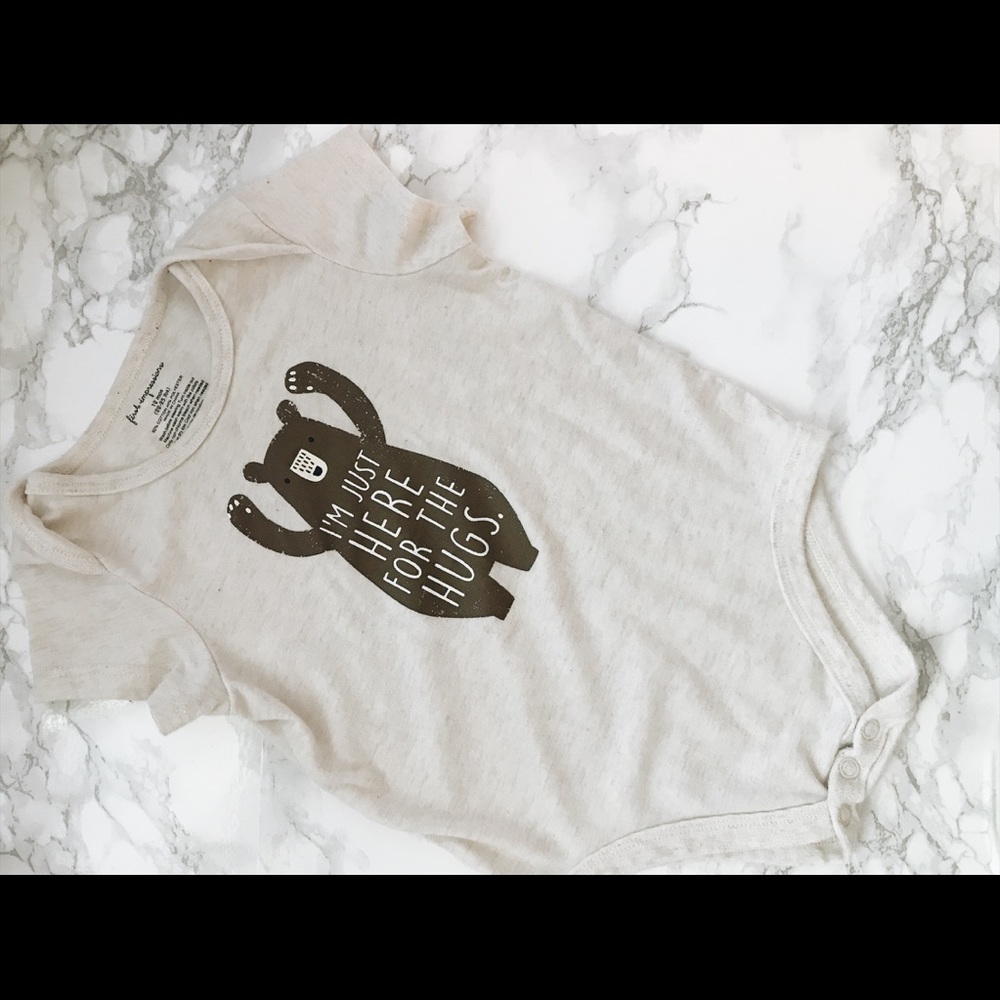 Bear Bodysuit "I'm Just Here for the Hugs"